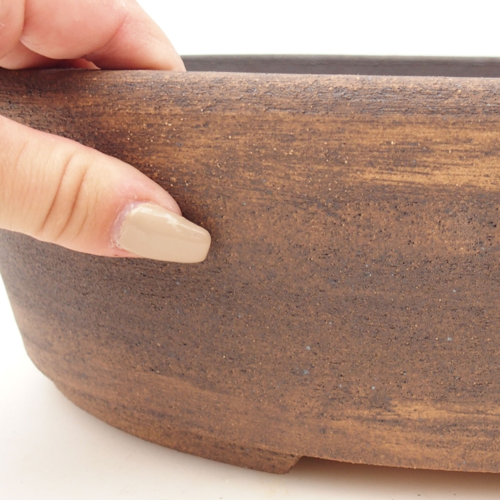Bonsaischale 32 x 25,5 x 9,5 cm , Farbe braun