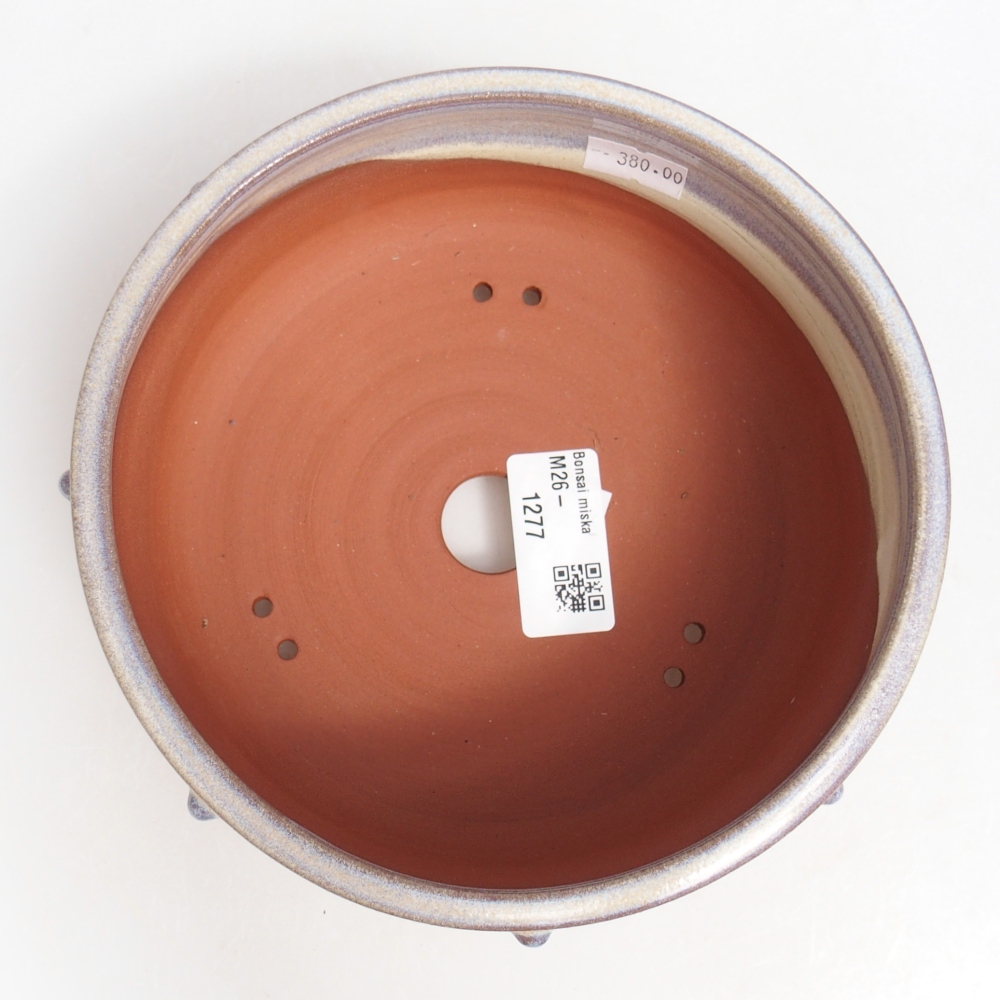 Bonsaischale aus Keramik 16 x 16 x 7 cm, Farbe blau