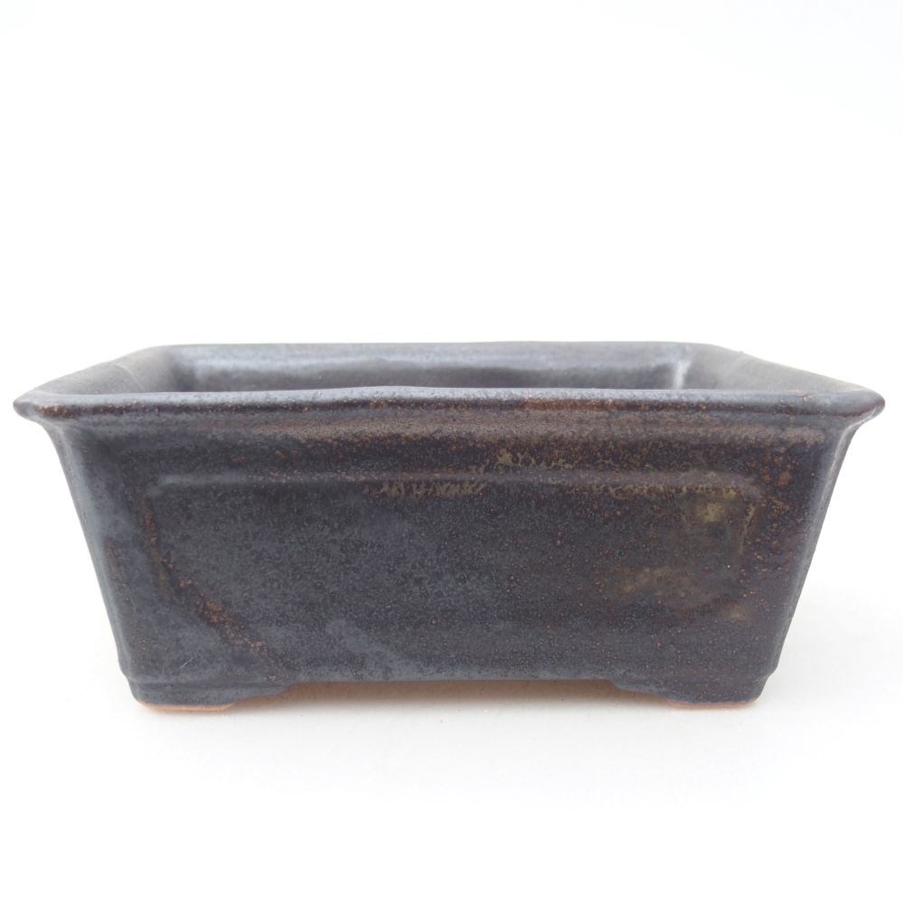 Bonsaischale aus Keramik 13,5 x 10 x 5,5 cm, braun