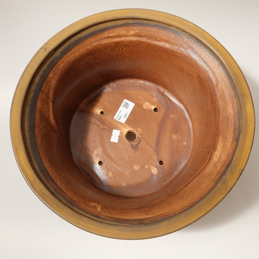 Bonsaischale aus Keramik 32 x 32 x 14 cm, braun