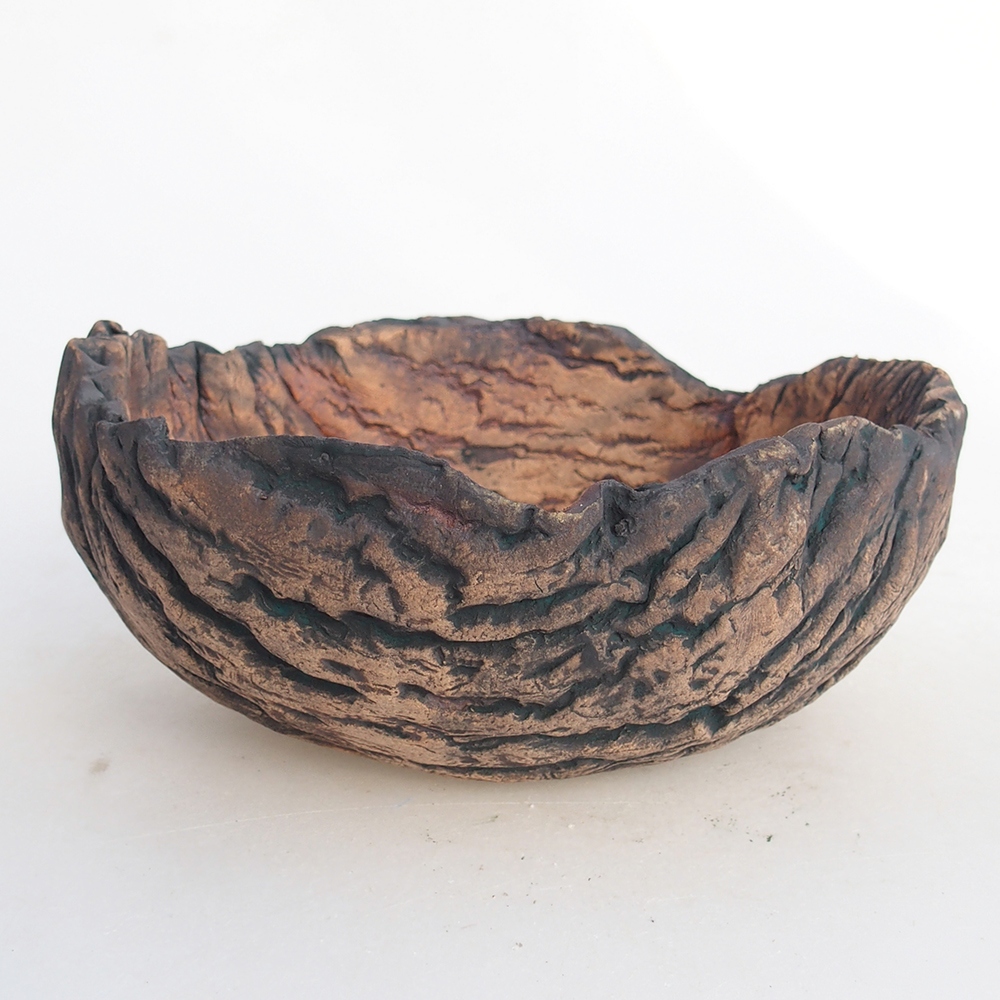 Keramikschale 15,5 x 15,5 x 7 cm , Farbe grün