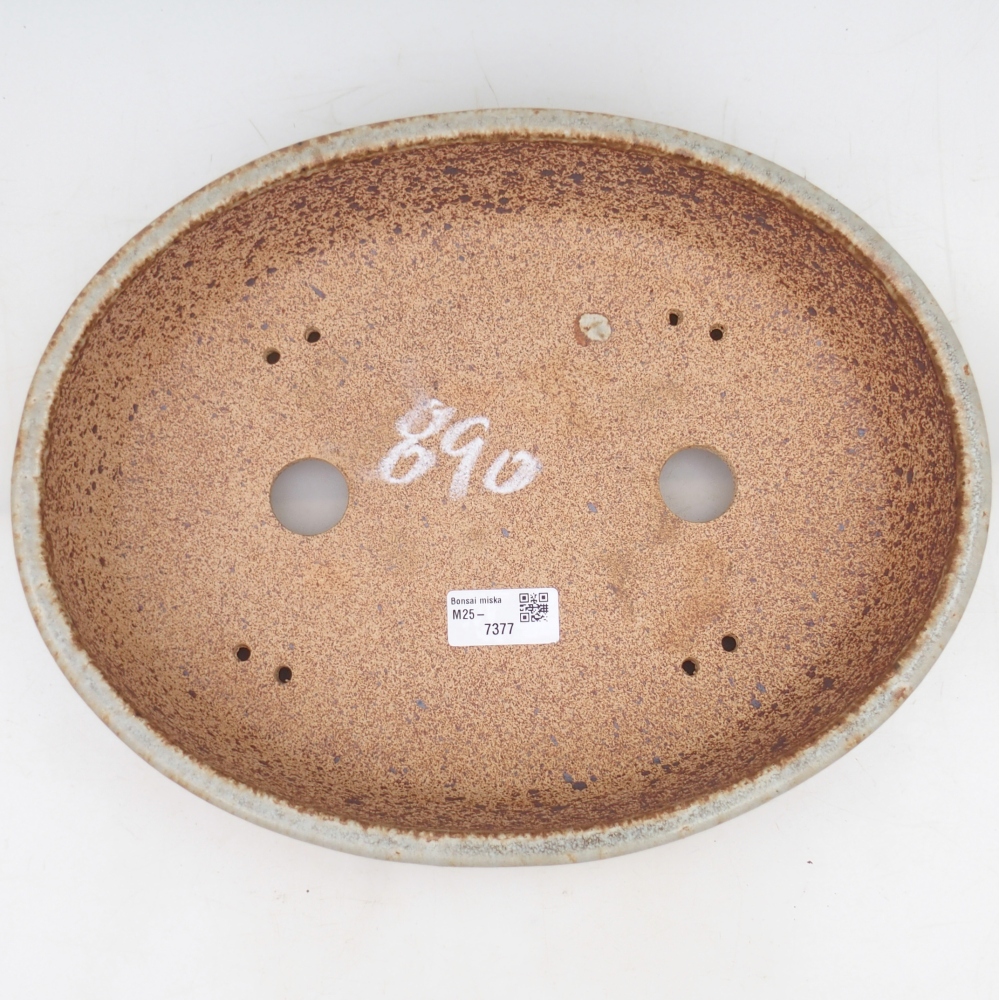 Bonsaischale 32,5 x 25,5 x 7,5 cm , Farbe beige