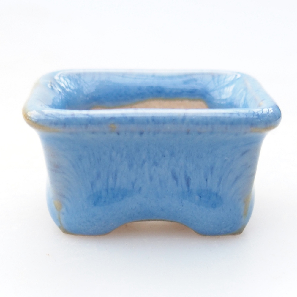 Mini-Bonsaischale 3 x 2,5 x 2 cm, Farbe blau