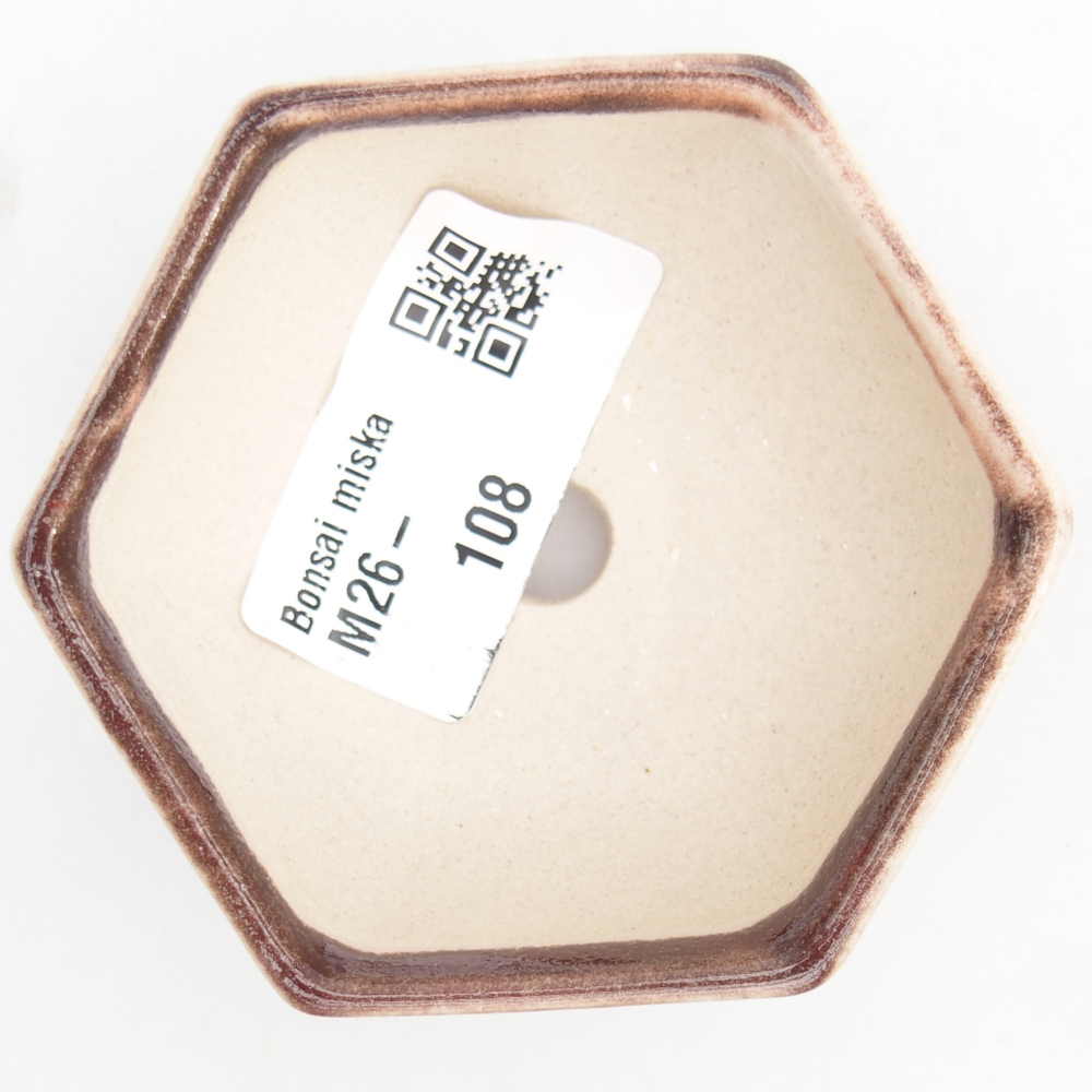 Mini-Bonsaischale 7 x 6 x 3 cm, Farbe rot