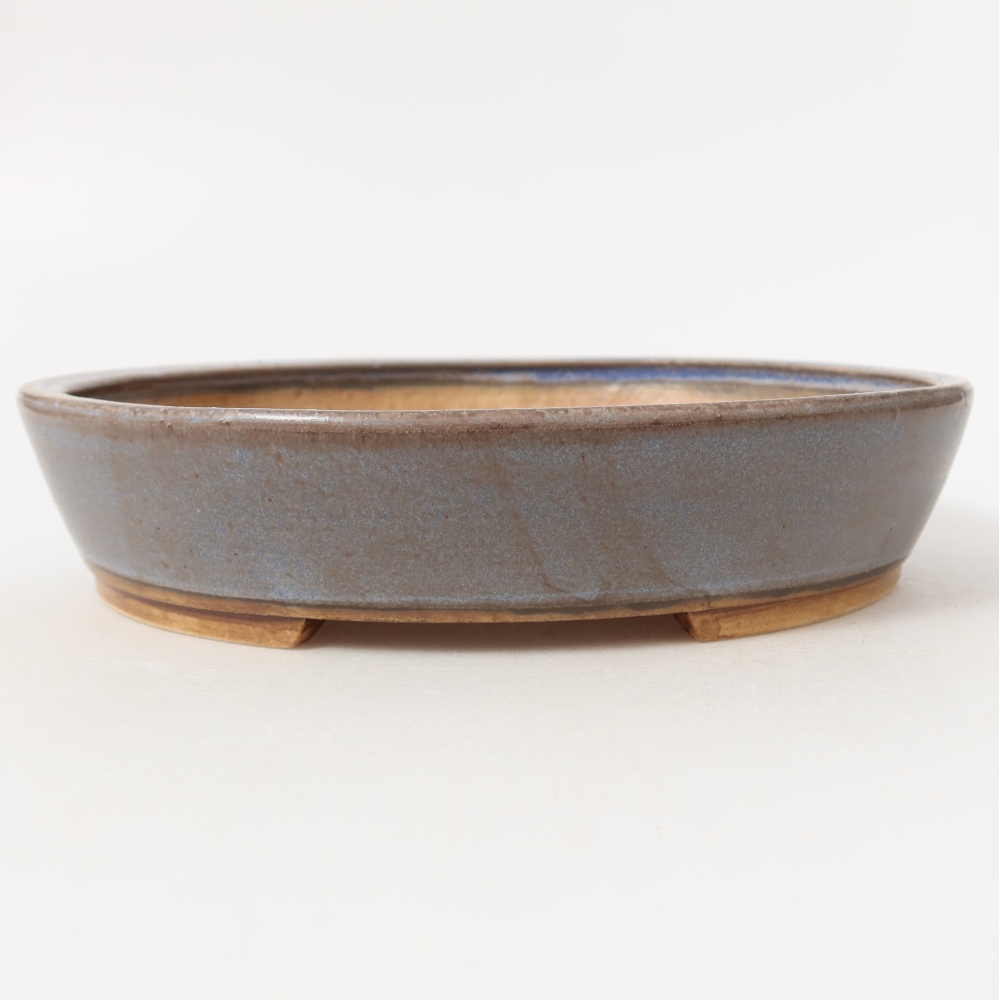 Keramik-Bonsai-Schale 21 x 19 x 4,5 cm, Farbe: Blau