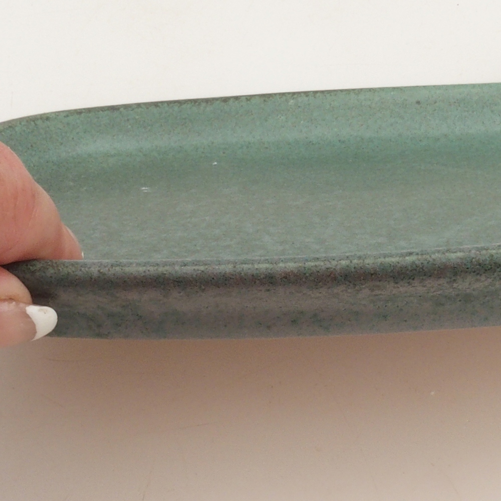 Keramikschale H06 – 20,5 x 14,5 x 1,5 cm – grün