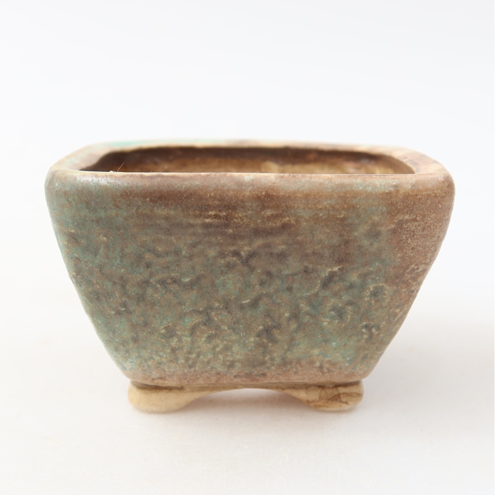 Bonsaischale aus Keramik 6 x 6 x 4 cm, grün