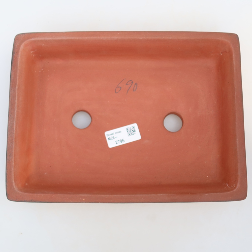 Keramikschale  26 x 20 x 5 cm, Farbe: Ziegelrot