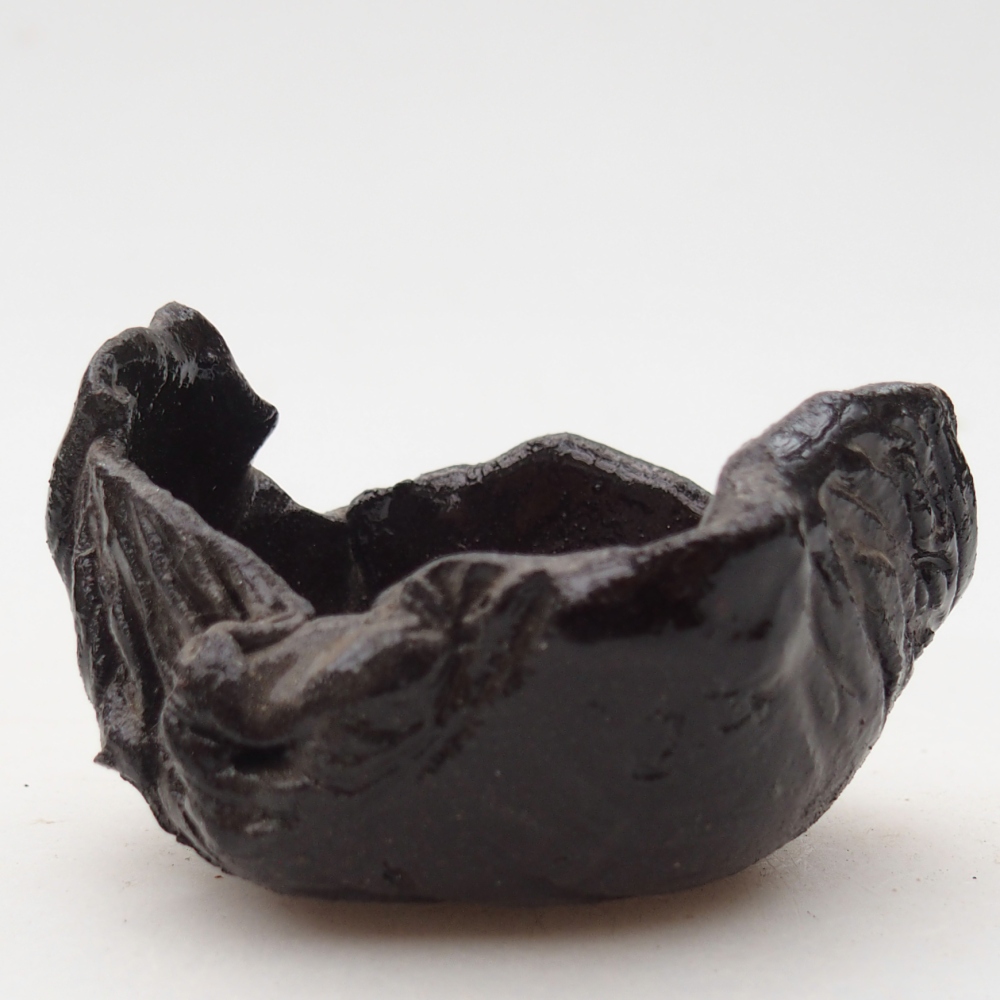 Keramikschale 7 x 7 x 5 cm , Farbe schwarz