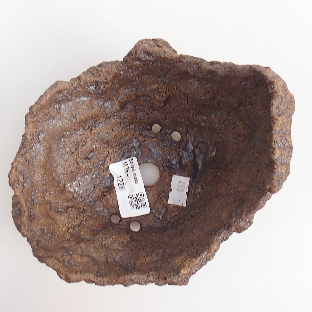 Keramikschale 14 x 12 x 13 cm , Farbe braun