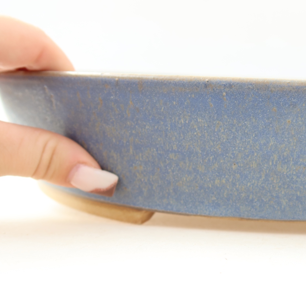 Keramik-Bonsai-Schale, 32 x 27,5 x 6,5 cm, Farbe: Blau