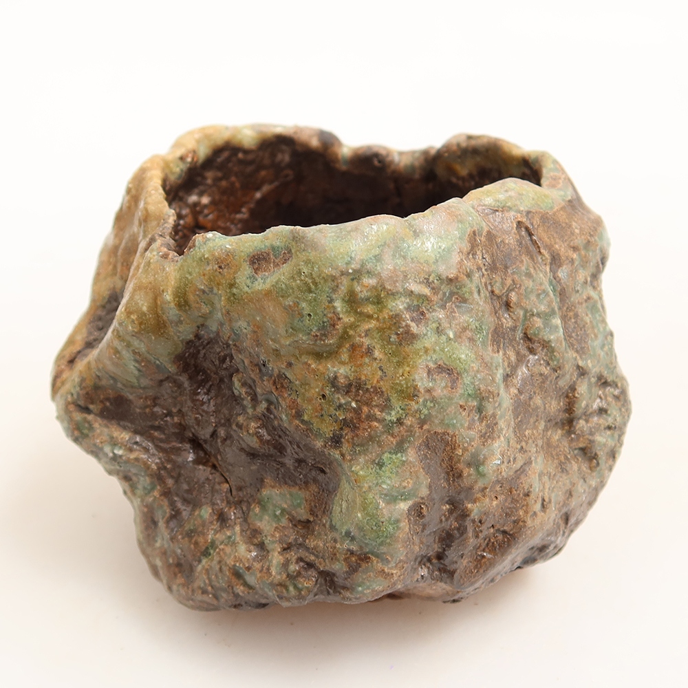 Keramikschale  6 x 5 x 6,5 cm, Farbe: grün