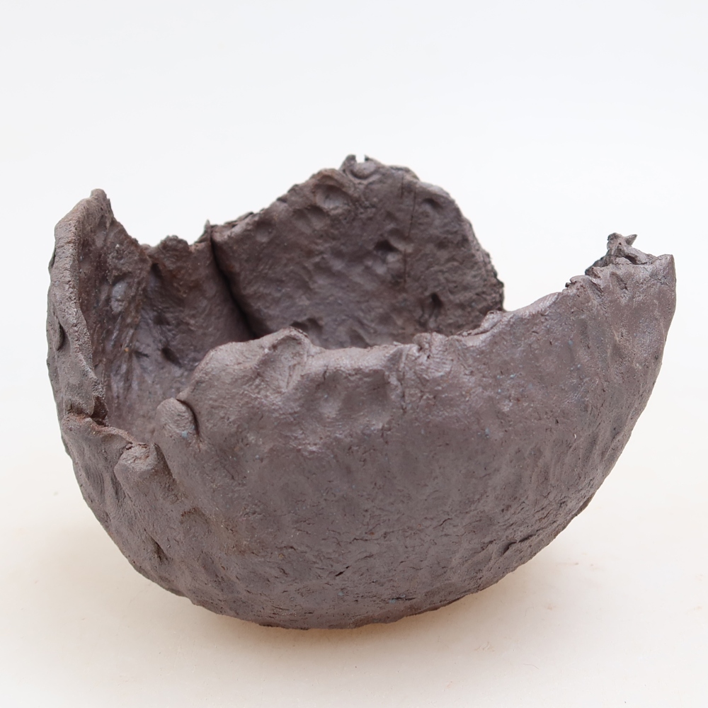 Keramikschale  10 x 9,5 x 7 cm, metallfarben
