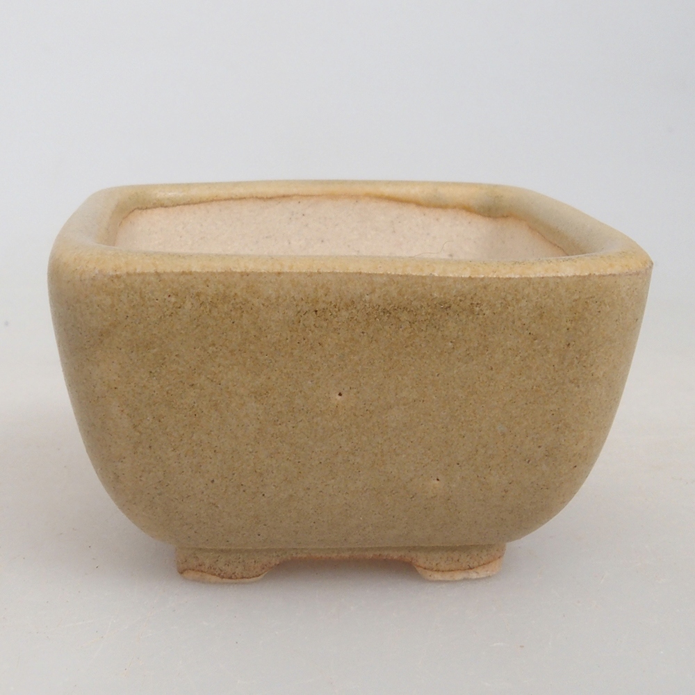 Mini-Bonsaischale 4,5 x 4,5 x 3  cm, Farbe braun
