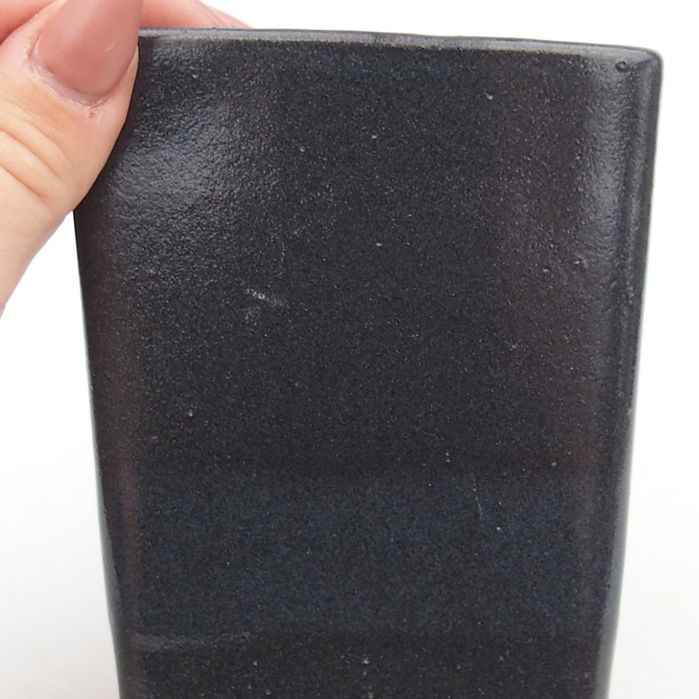 Bonsaischale aus Keramik 8,5 x 8,5 x 11,5 cm, grau