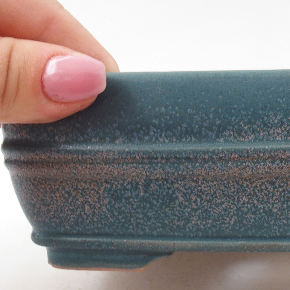 Keramik-Bonsaischale 17 x 12 x 5,5 cm, Farbe Blau