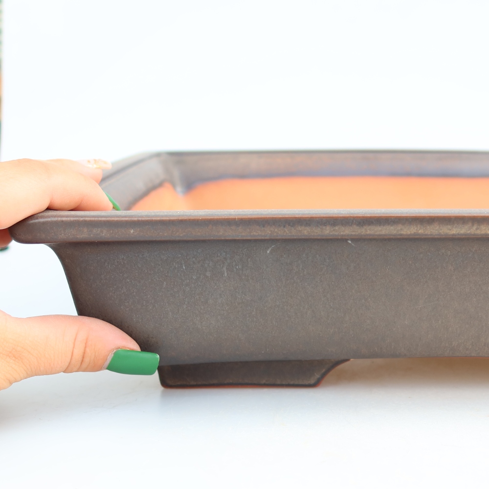 Keramikschale  36 x 23 x 8 cm, Farbe: braun – NUR PERSÖNLICHE ABHOLUNG oder Palettenversand