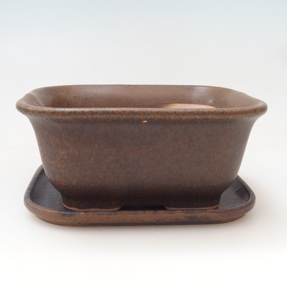 Bonsai-Schale + Untertasse H01 – 12 x 9 x 5 cm