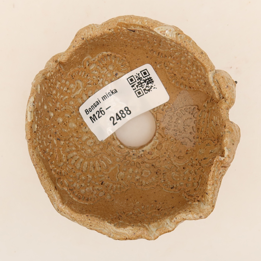 Keramikschale 9 x 8 x 6 cm , Farbe beige