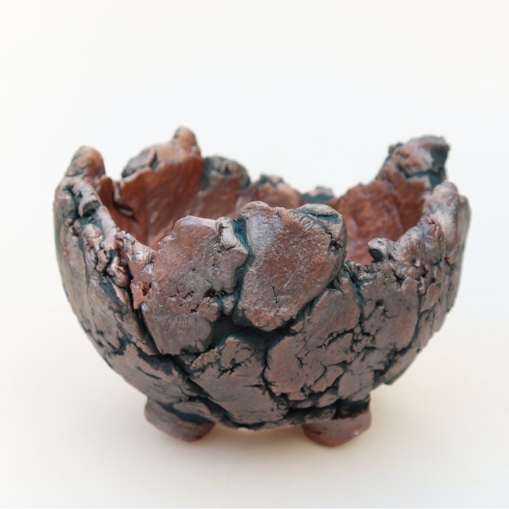 Keramikschale  10,5 x 10 x 8 cm, Farbe: grün