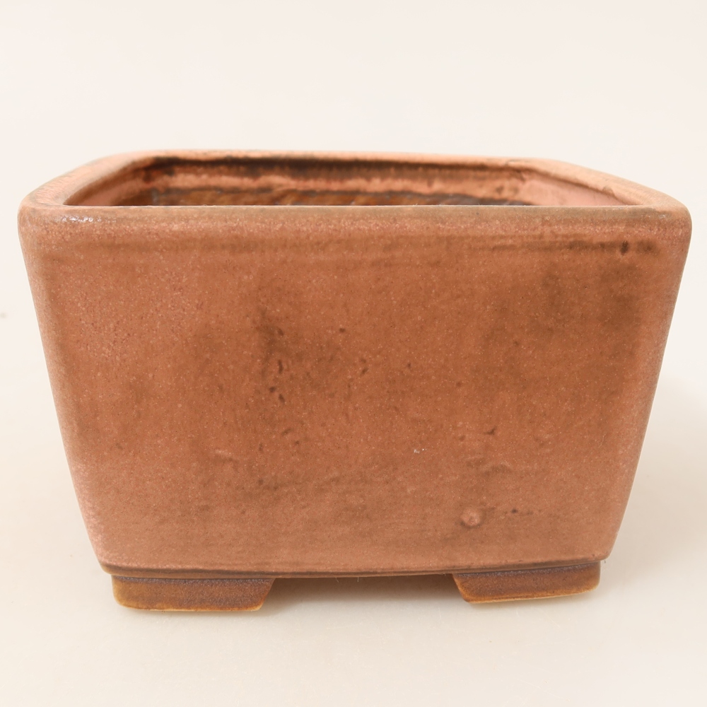 Bonsaischale aus Keramik 13 x 13 x 8 cm, rosa