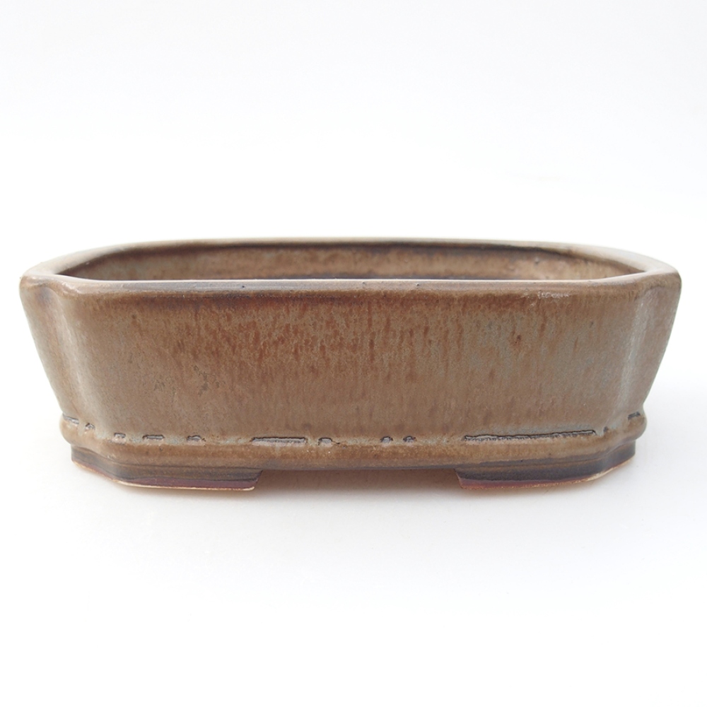 Bonsaischale aus Keramik 17,5 x 14 x 4,5 cm, Farbe blau