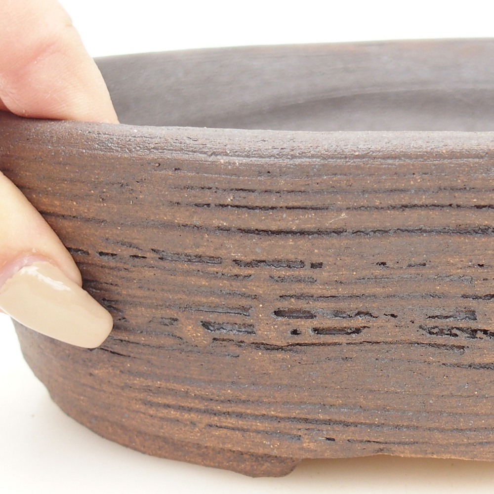 Bonsaischale 20 x 16 x 6 cm , Farbe braun