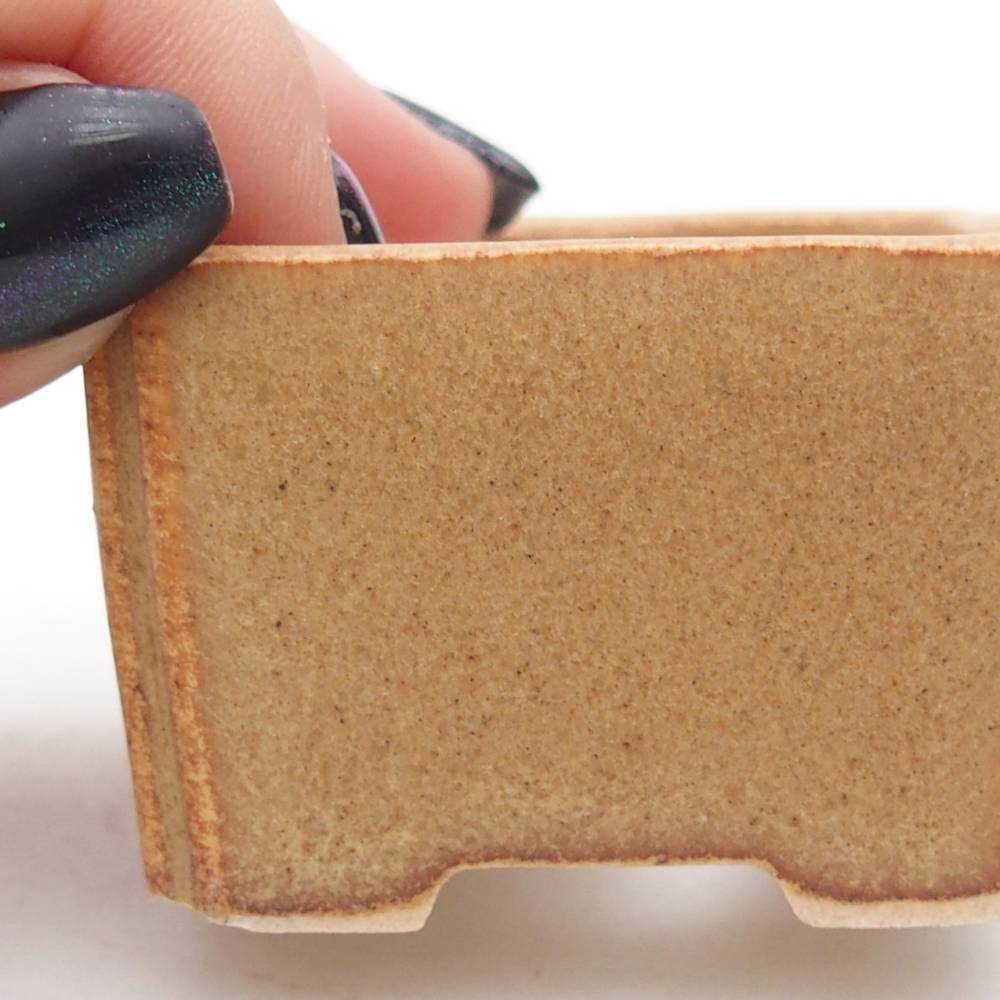 Mini-Bonsaischale 5 x 5 x 3 cm, braun