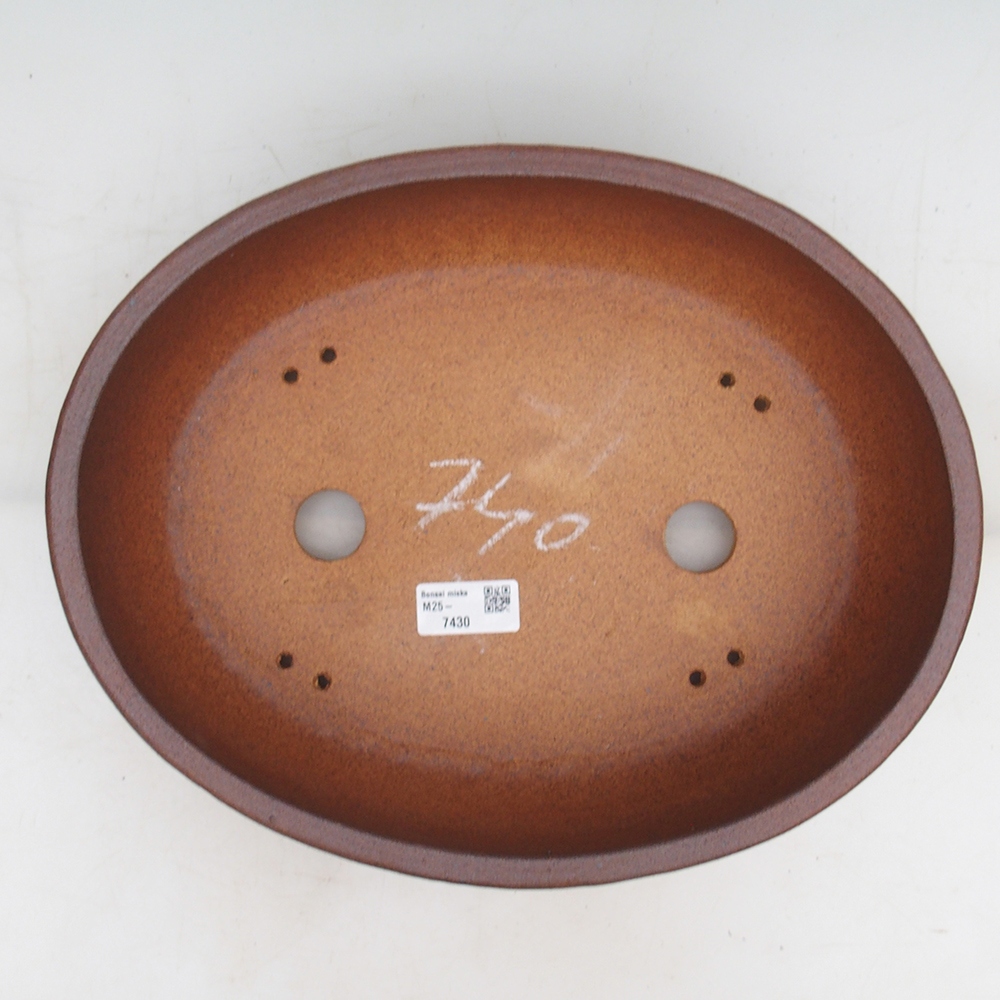 Bonsaischale 33 x 26 x 9 cm , Farbe braun