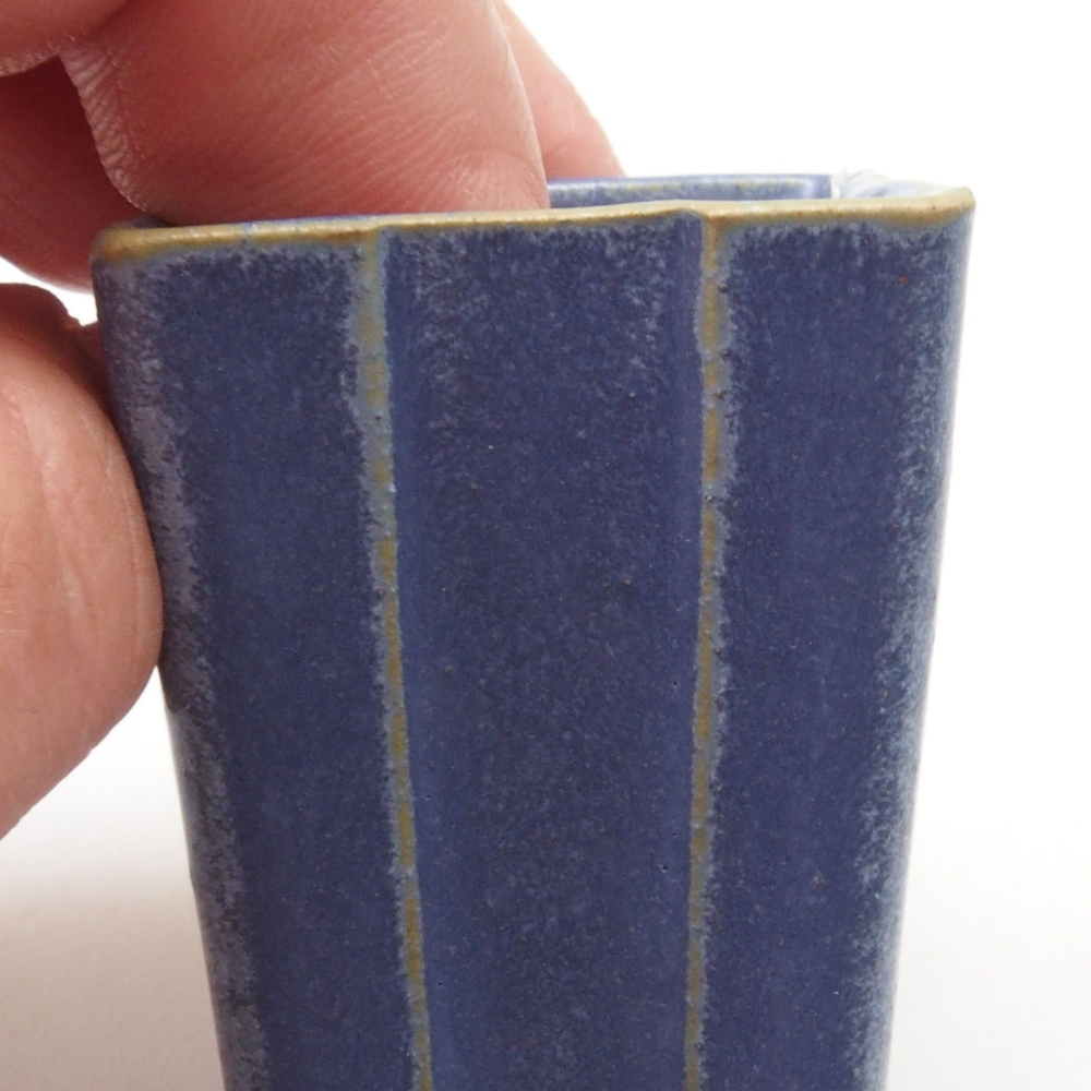 Mini-Bonsaischale 3 x 3 x 5,5 cm, Farbe blau