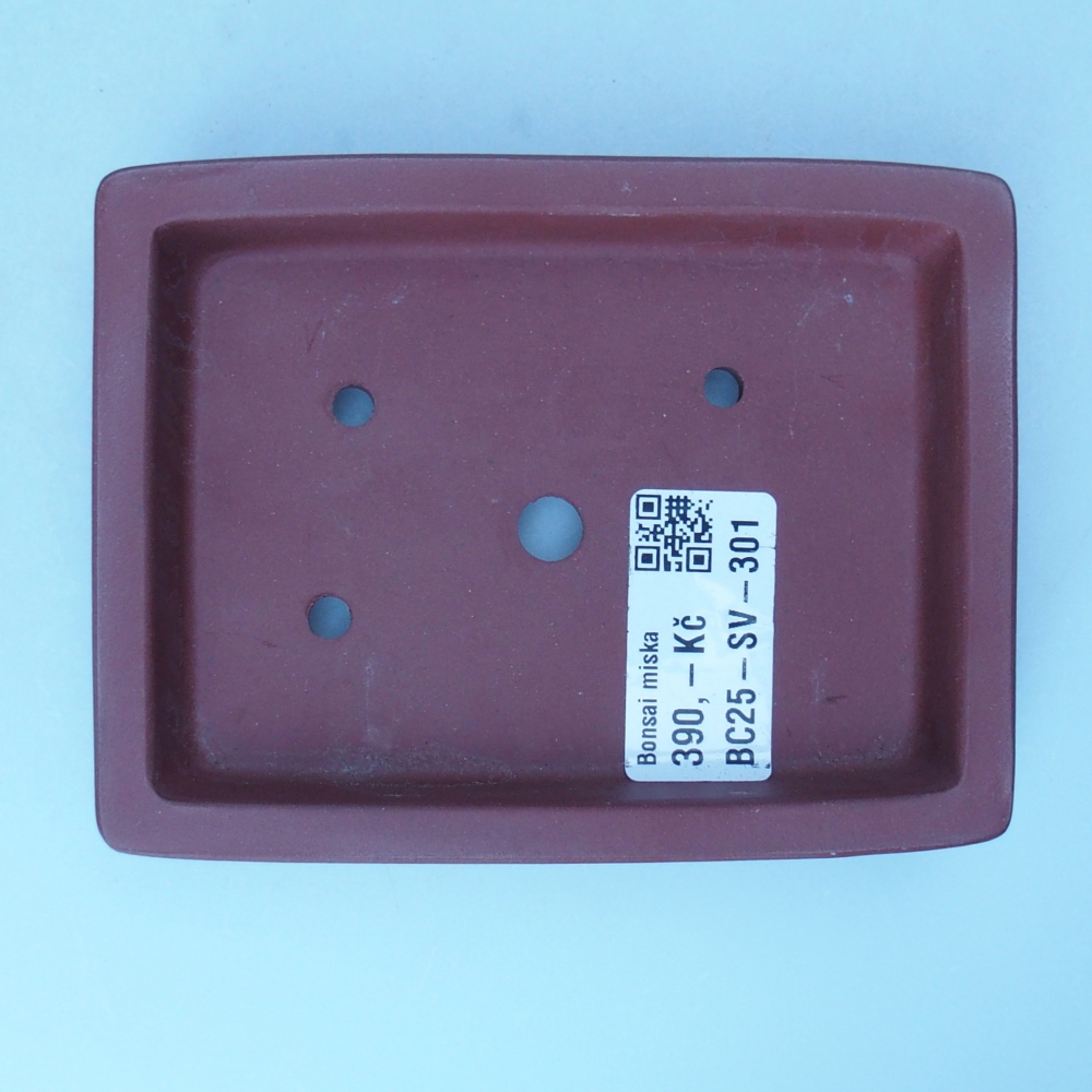 Schale 12 x 9 x 2 cm braun