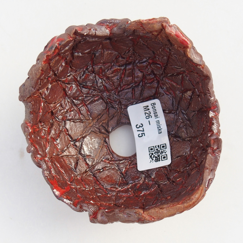 Keramische Schale 9,5 x 9,5 x 7 cm , Farbe braun