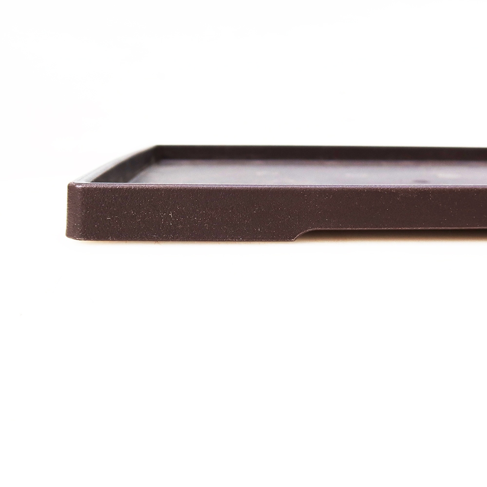 Bonsai-Untersetzer aus Kunststoff PP-5 – 28 x 21 x 1,5 cm, Farbe: braun