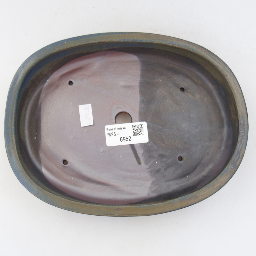 Bonsaischale aus Keramik 22 x 16,5 x 4,5 cm, Farbe blau