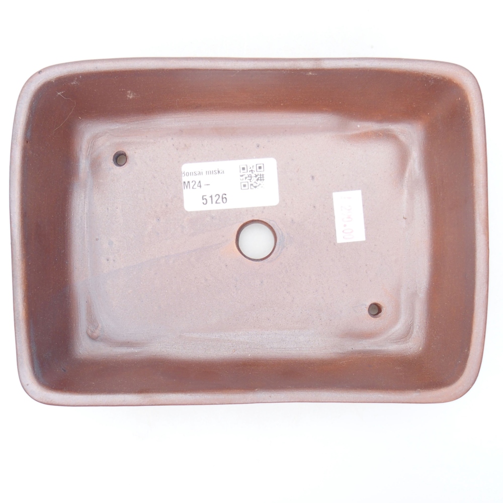 Keramik-Bonsaischale 18 x 13,5 x 5 cm, Farbe metallische