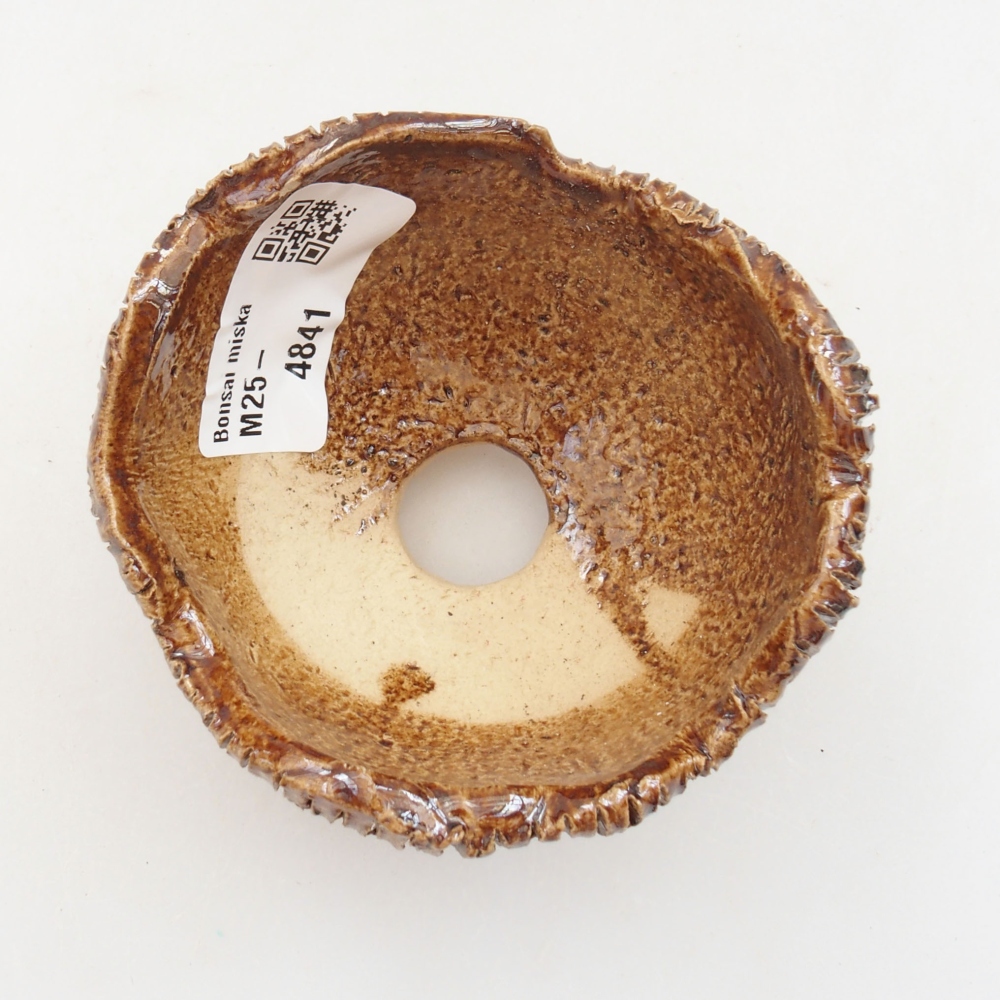 Keramikschale 8 x 7,5 x 6 cm, Farbe braun