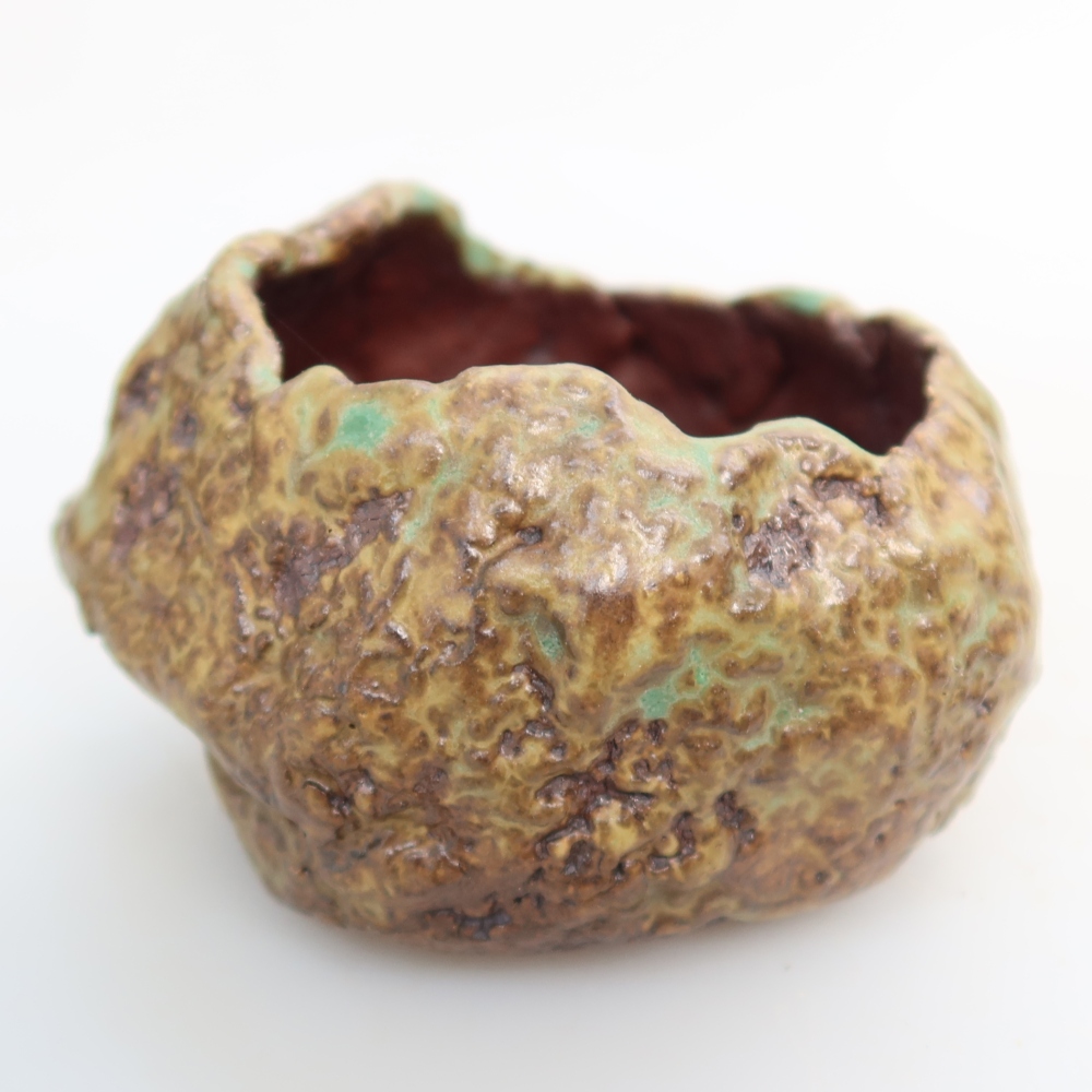 Keramikschale  6,5 x 6,5 x 5,5 cm, Farbe: grün