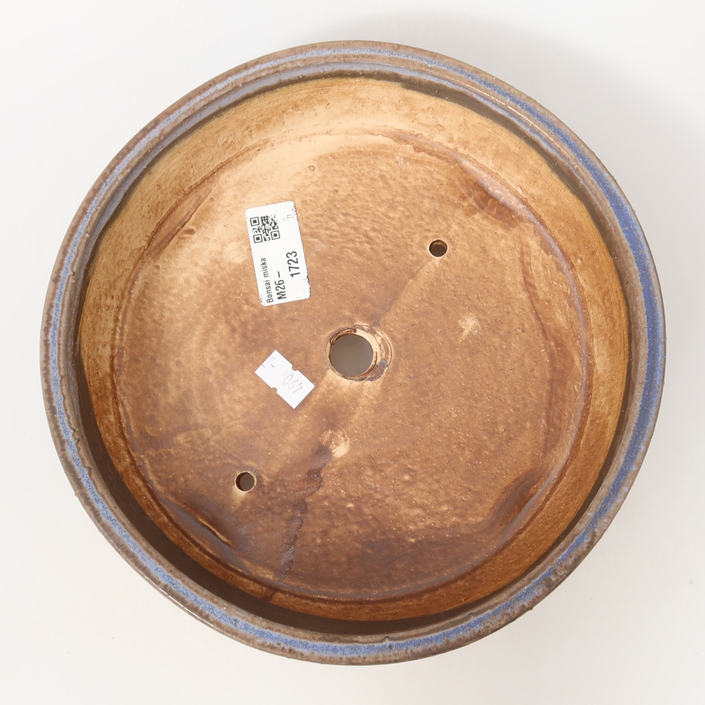 Keramik-Bonsai-Schale 21,5 x 21,5 x 6 cm, Farbe: Blau
