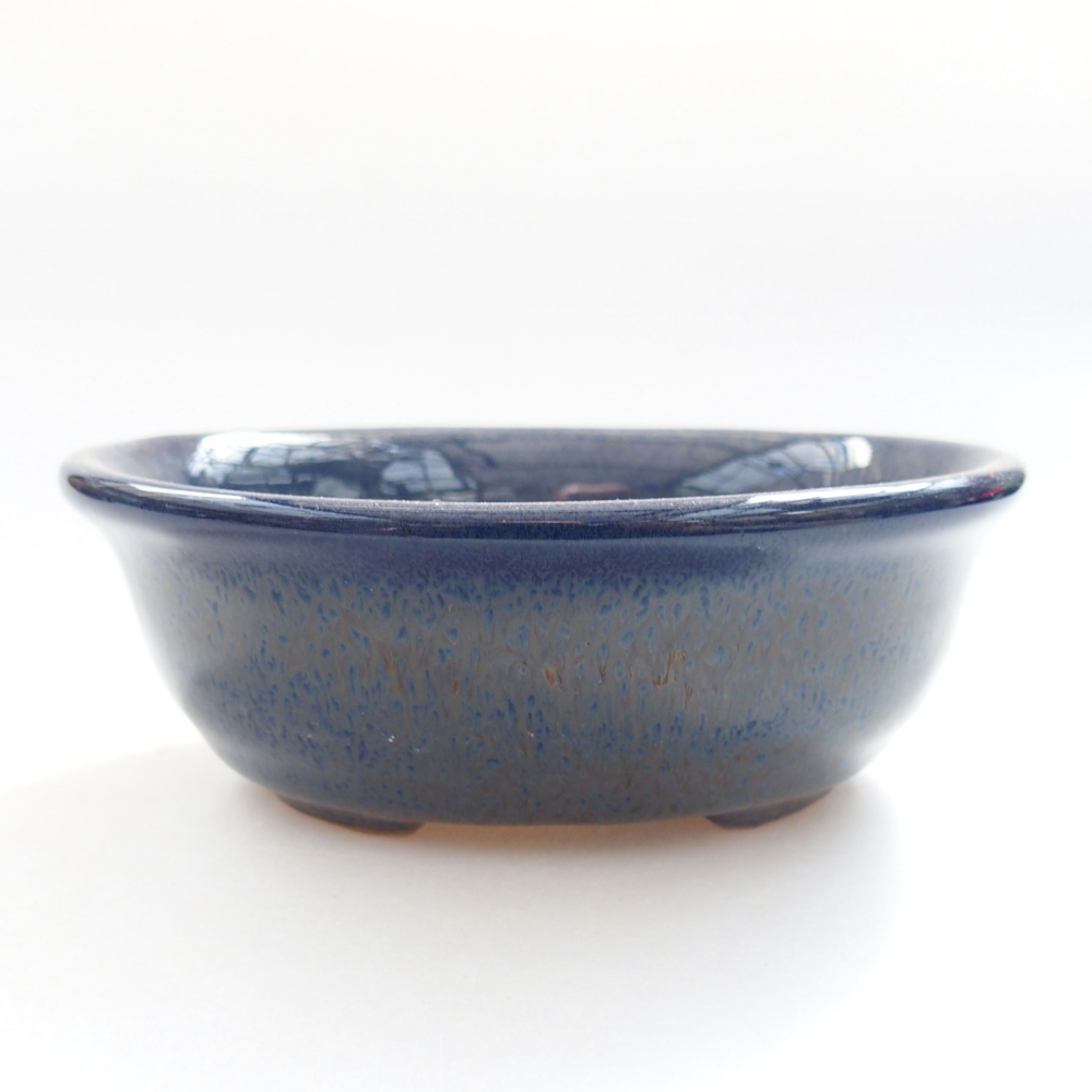 Keramik-Bonsaischale 11 x 9 x 4 cm, Farbe  blau
