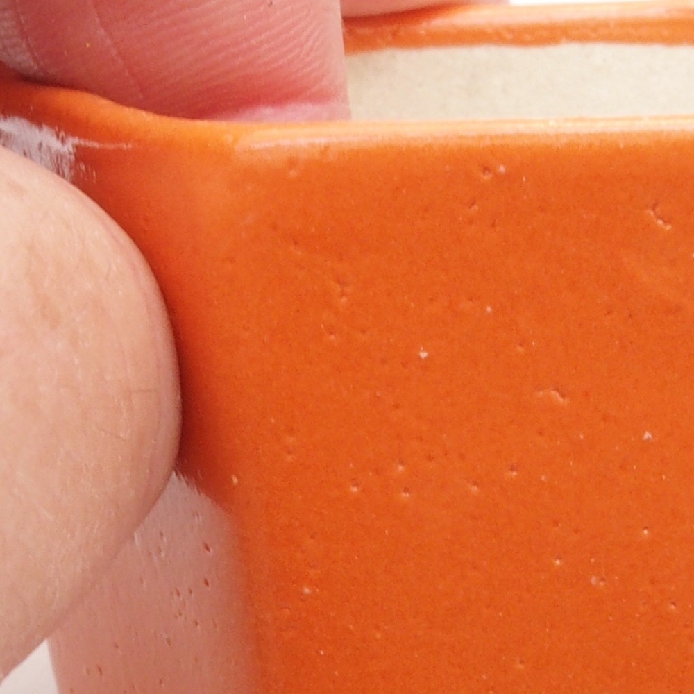 Mini aus Keramik, 6,5 x 6 x 4,5 cm, orange