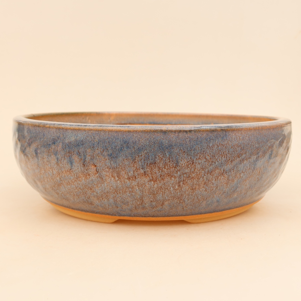Keramik-Bonsai-Schale 26,5 x 26,5 x 7,5 cm, Farbe: Blau