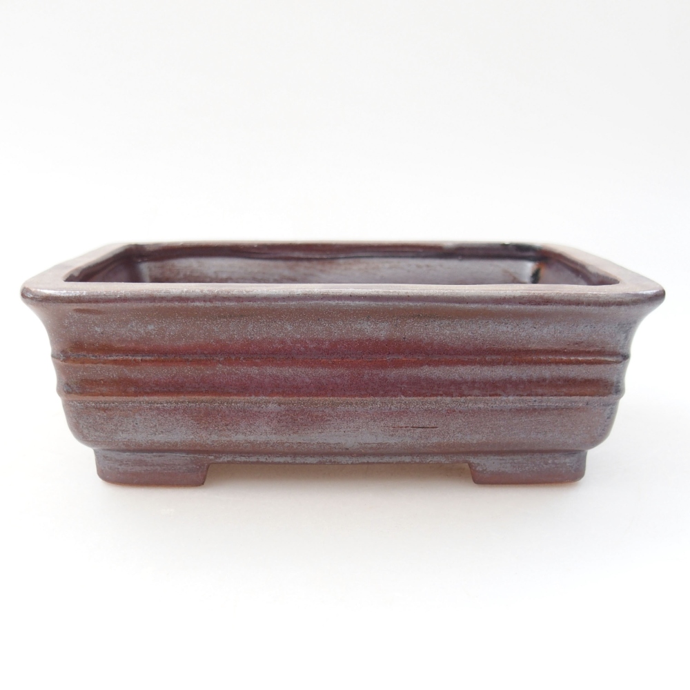 Keramik-Bonsaischale  13,5 x 9,5 x 4,5 cm, Farbe braun
