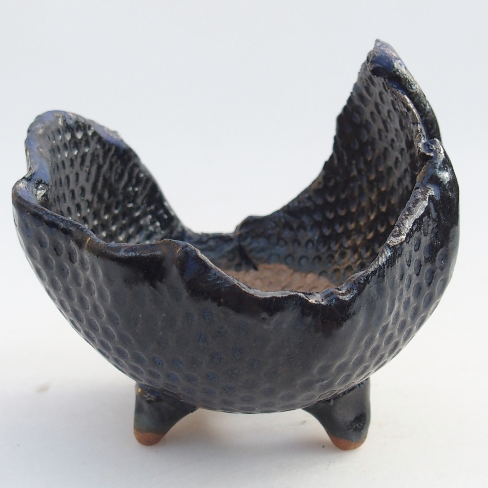 Keramikschale 10 x 8,5 x 8,5 cm , Farbe blau