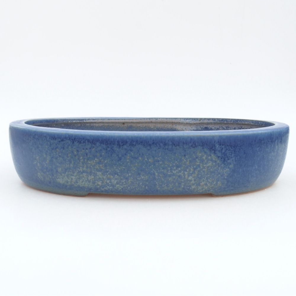 Bonsaischale aus Keramik 26,5 x 21 x 5 cm, Farbe blau