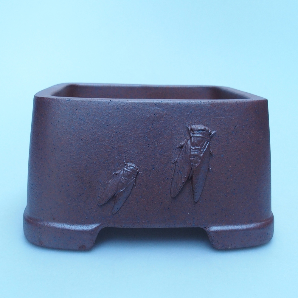 Schale 13 x 13 x 8 cm braun