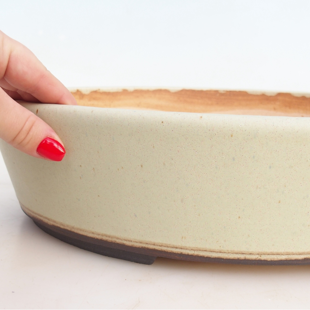 Bonsaischale 39 x 31,5 x 9 cm , Farbe grün