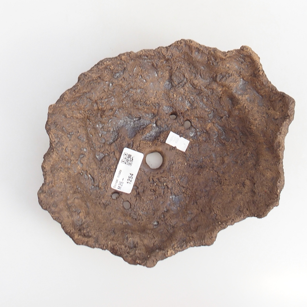 Keramikschale 19 x 15 x 14 cm , Farbe braun