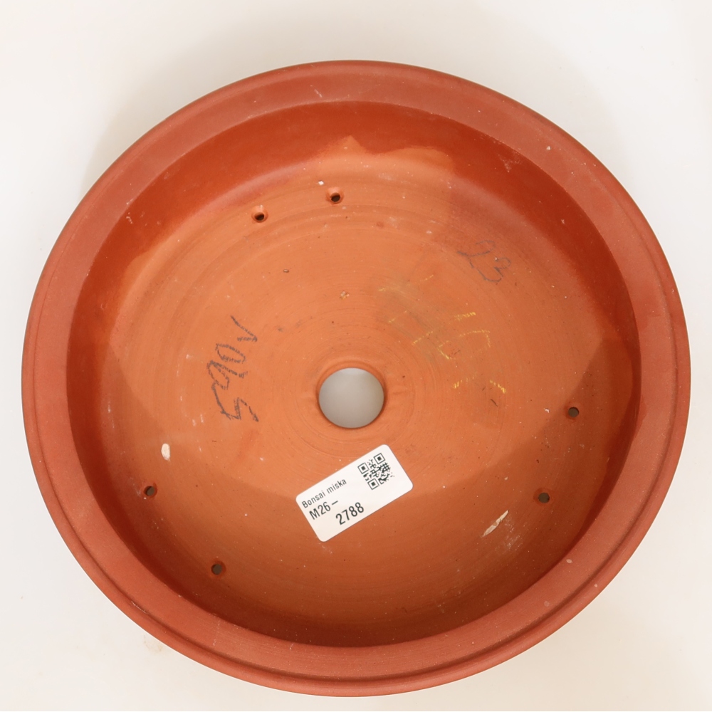 Keramikschale  23 x 23 x 6,5 cm, Farbe: Ziegelrot