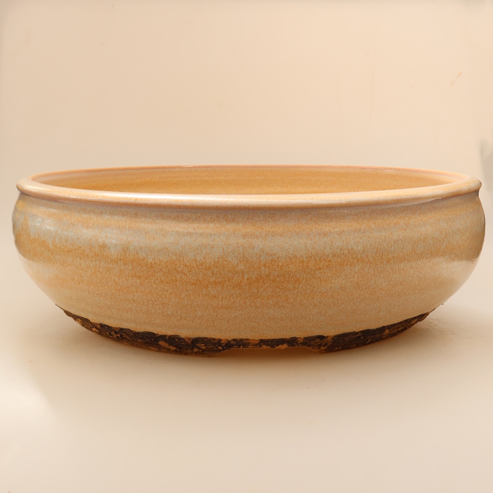 Keramik-Bonsai-Schale 35 x 35 x 11 cm, Farbe: Beige – NUR PERSÖNLICHE ABHOLUNG oder Palettenversand