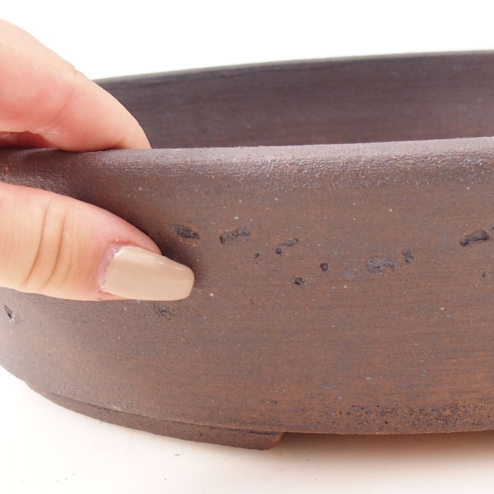 Bonsaischale 31,5 x 25 x 8 cm , Farbe braun